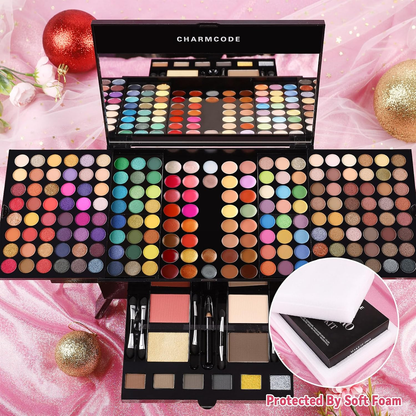 190 Color All in One Makeup Palette Set Eyeshadow, Blush & Concealer
