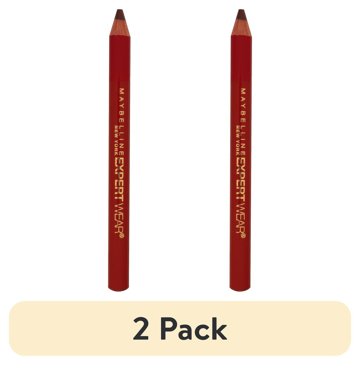 2 Pack Expert Wear Twin Brow and Eye Pencils, Dark Brown