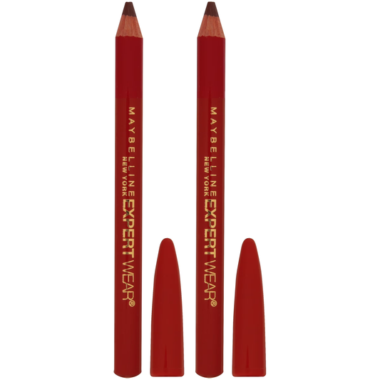 2 Pack Expert Wear Twin Brow and Eye Pencils, Dark Brown