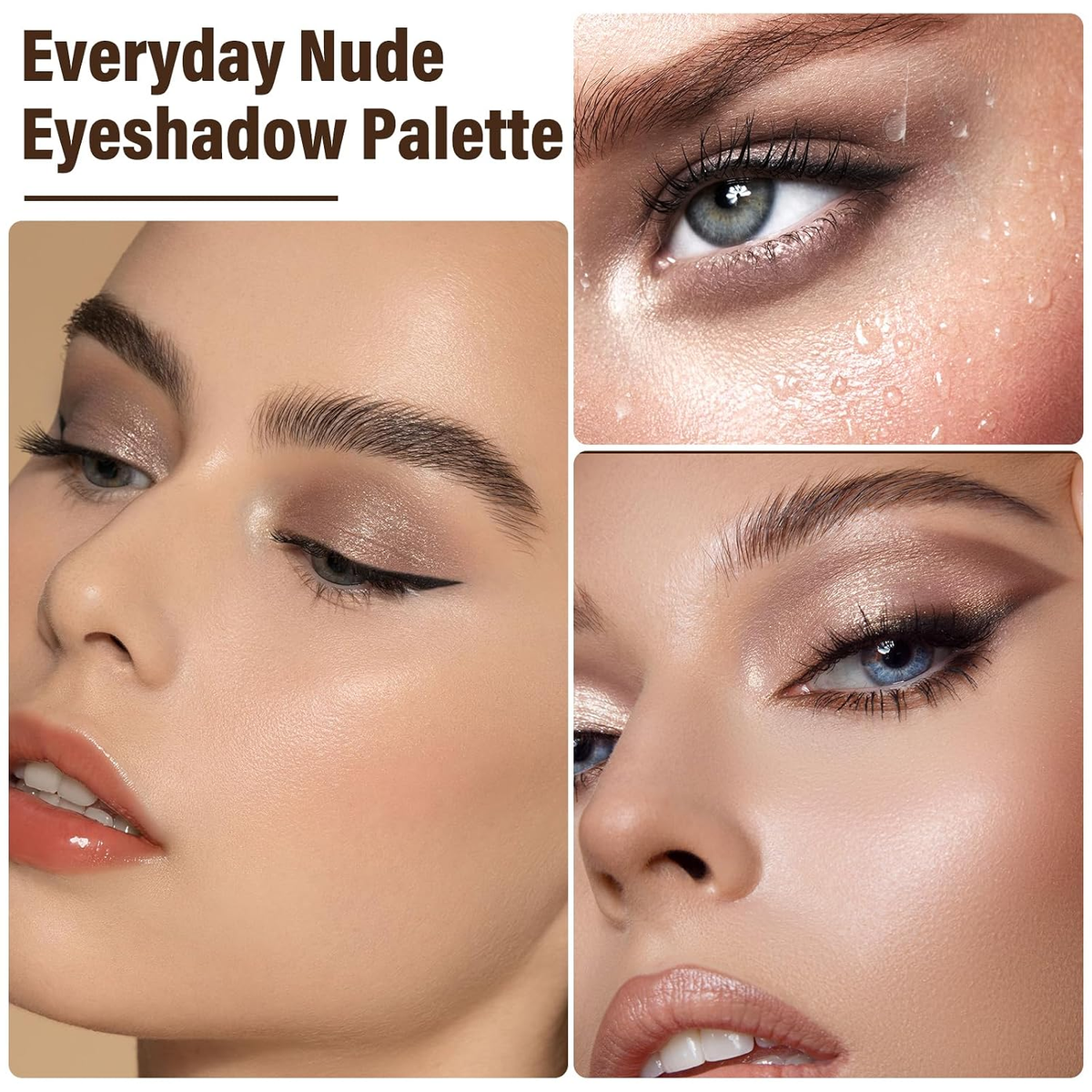 6 Color Nude Eyeshadow Palette Matte & Shimmer