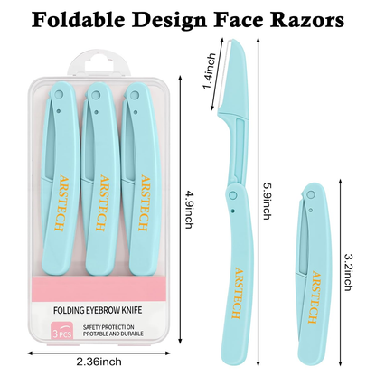 12-Pack Dermaplaning Face Razors for Women
