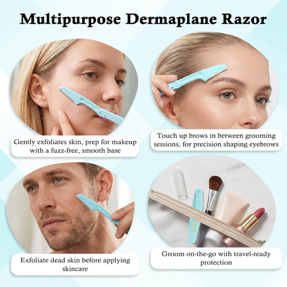 12-Pack Dermaplaning Face Razors for Women