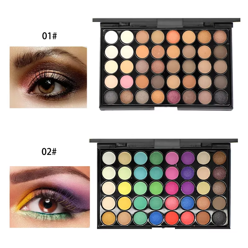 40 Color Nude Eyeshadow Palette Matte & Glitter