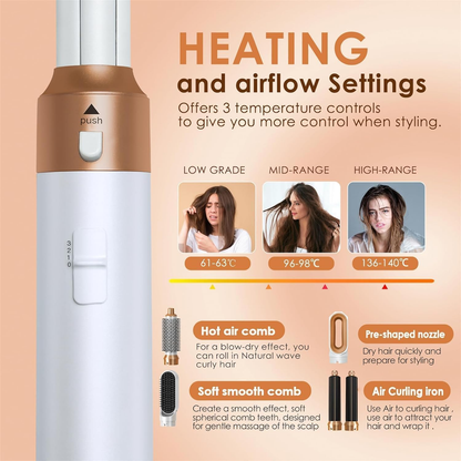 5-in-1 Hair Dryer Brush & Air Styler Hot Air Brush