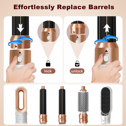 5-in-1 Hair Dryer Brush & Air Styler Hot Air Brush