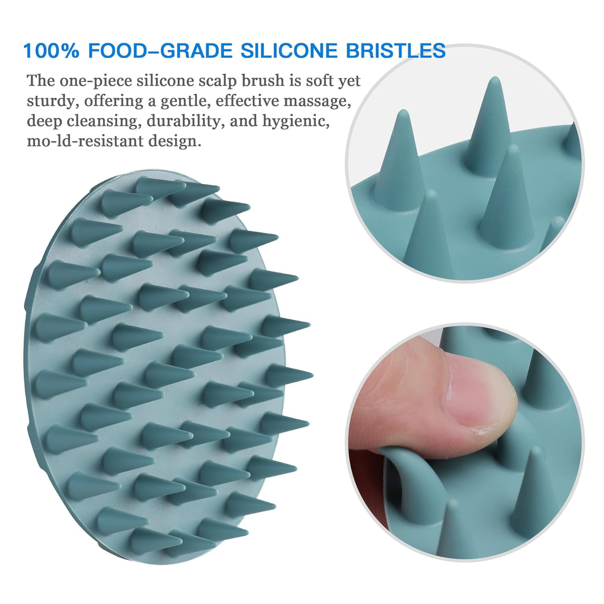 Silicone Scalp Massager Shampoo Brush