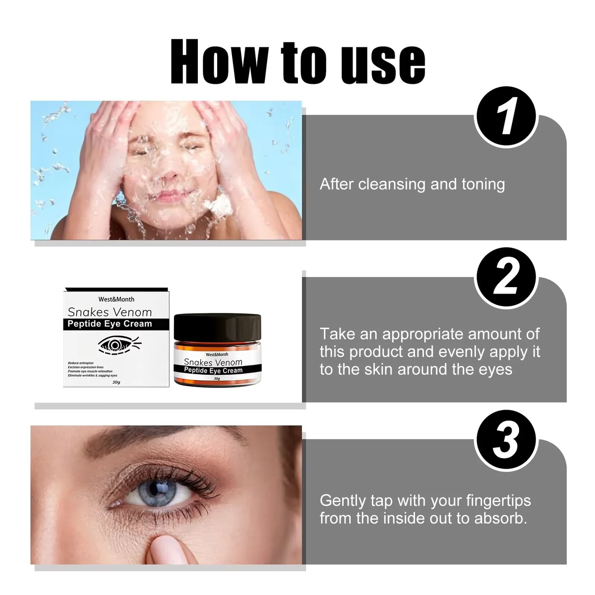 Peptide Eye Cream Anti-Aging, Fine Lines & Dark Circles